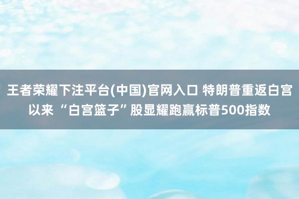 王者荣耀下注平台(中国)官网入口 特朗普重返白宫以来 “白宫篮子”股显耀跑赢标普500指数