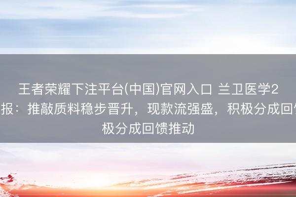 王者荣耀下注平台(中国)官网入口 兰卫医学2025年报：推敲质料稳步晋升，现款流强盛，积极分成回馈推动